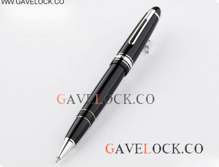 XL Black Resin Sliver Clip Mont blanc Meisterstuck LeGrand Rollerball Pen